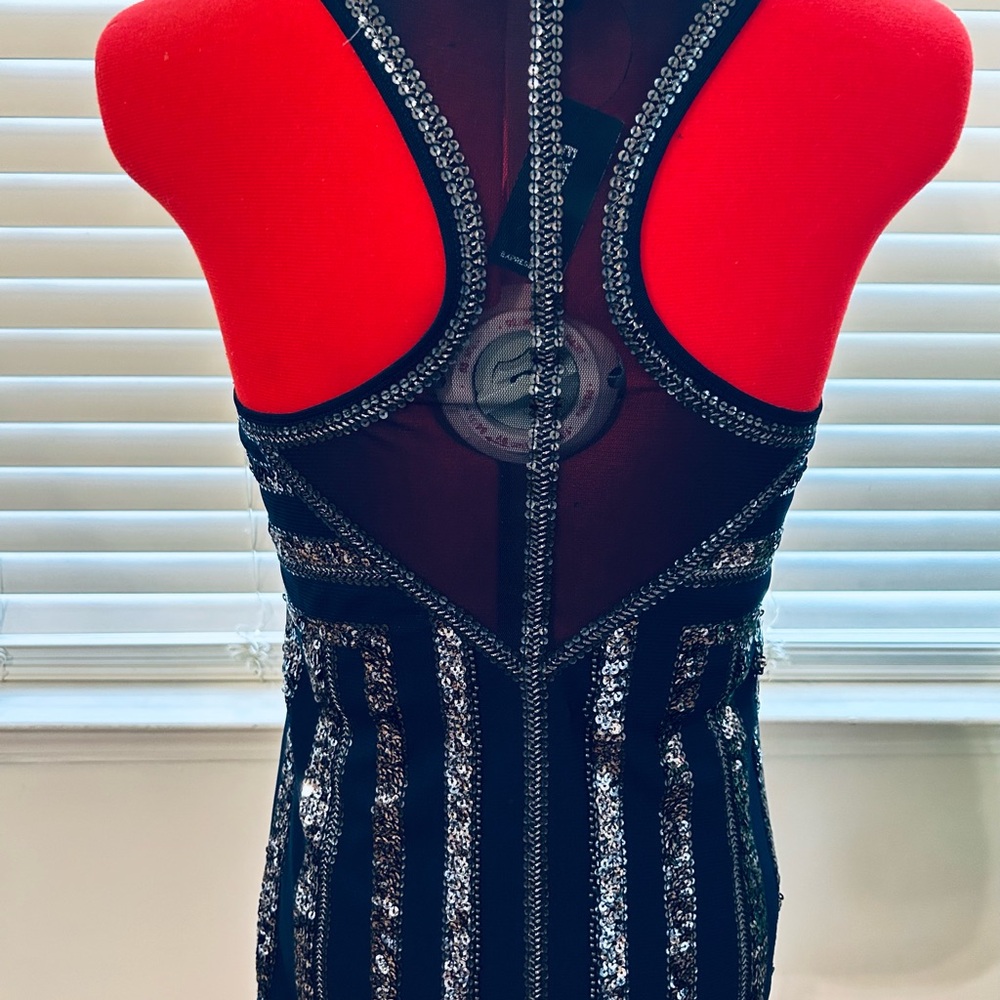 Sequined Racerback Tank Top - Picture 3 of 7